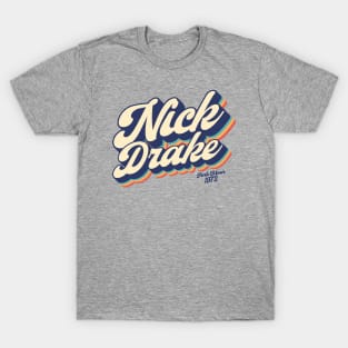 Nick Drake - Pink Moon / Retro Layered 90's T-Shirt